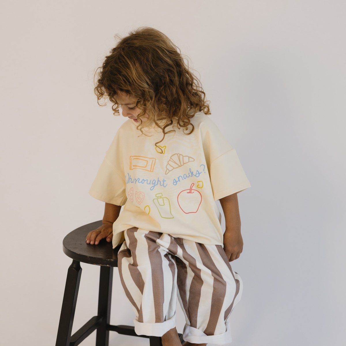 "Who Brought Snacks?" Organic Cotton Tee - Roobear Kids