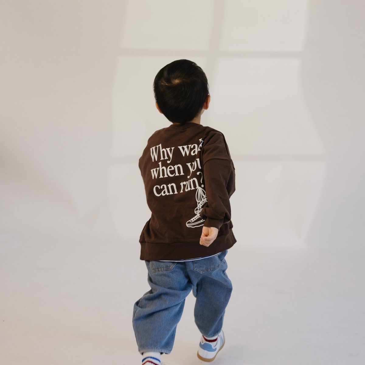 Why Walk Lightweight Crewneck - Roobear Kids
