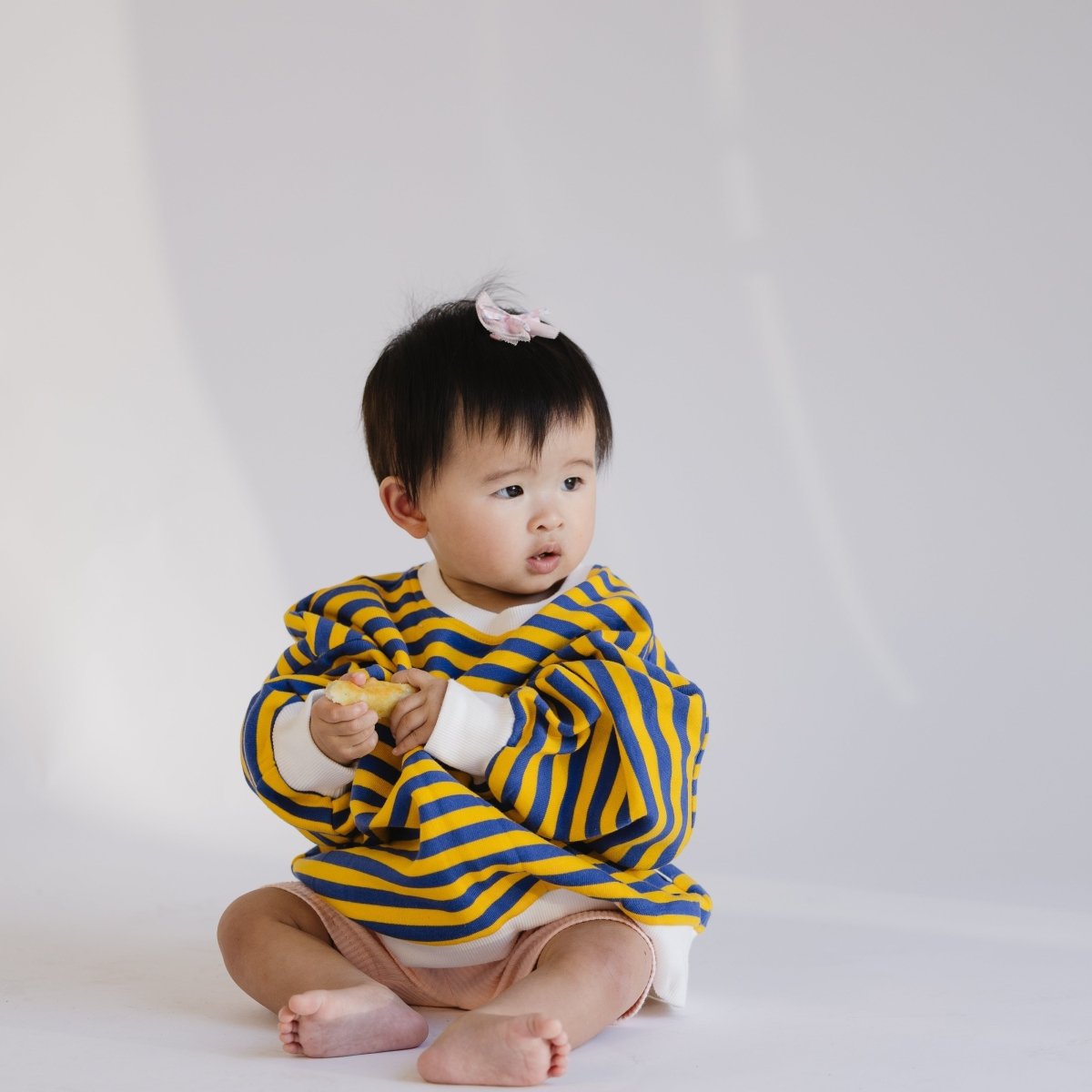 Striped Fleece - lined Crewnecks - Roobear Kids