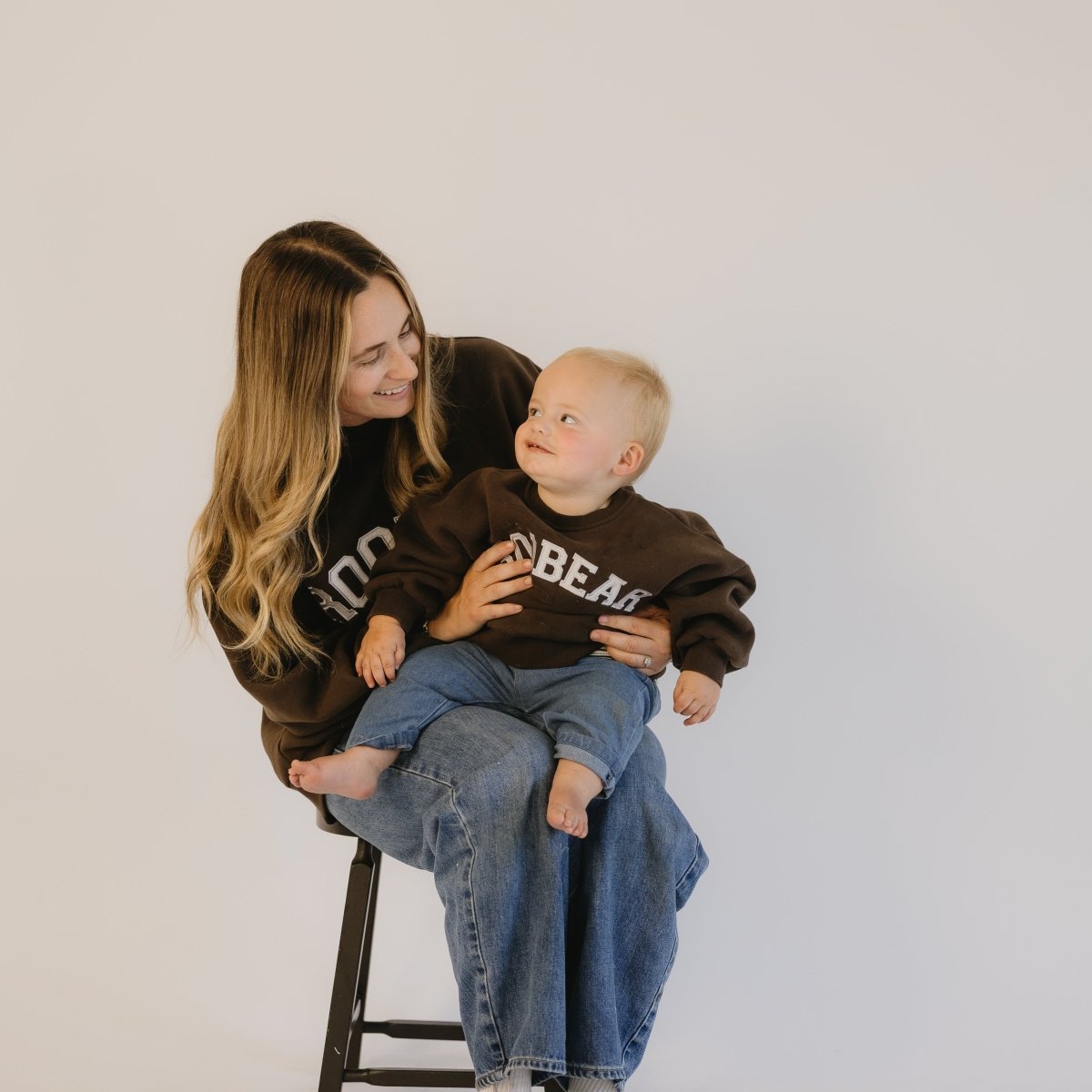 Women's Roobear Fleece - lined Crewnecks - Roobear Kids