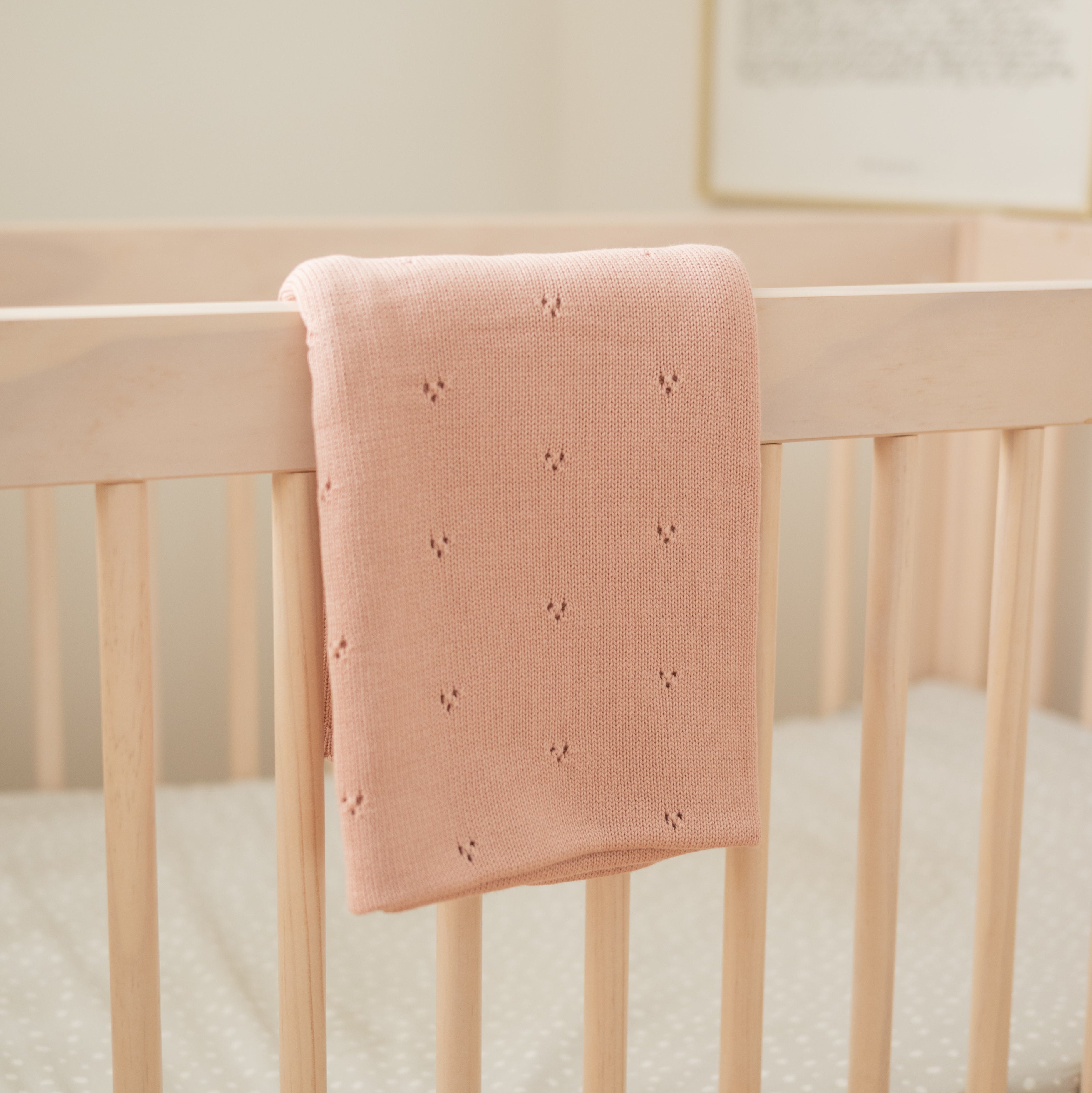 Pointelle Cotton Baby Blanket