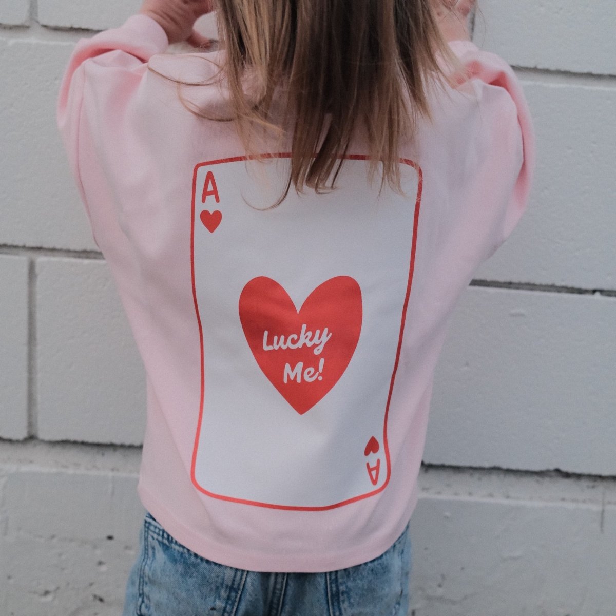 Lucky Me Lightweight Crewneck - Roobear Kids