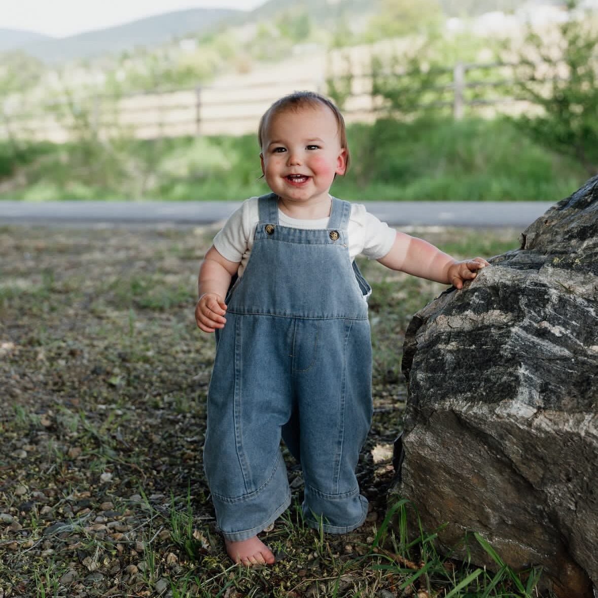 No-Fuss Denim Overalls - Roobear Kids