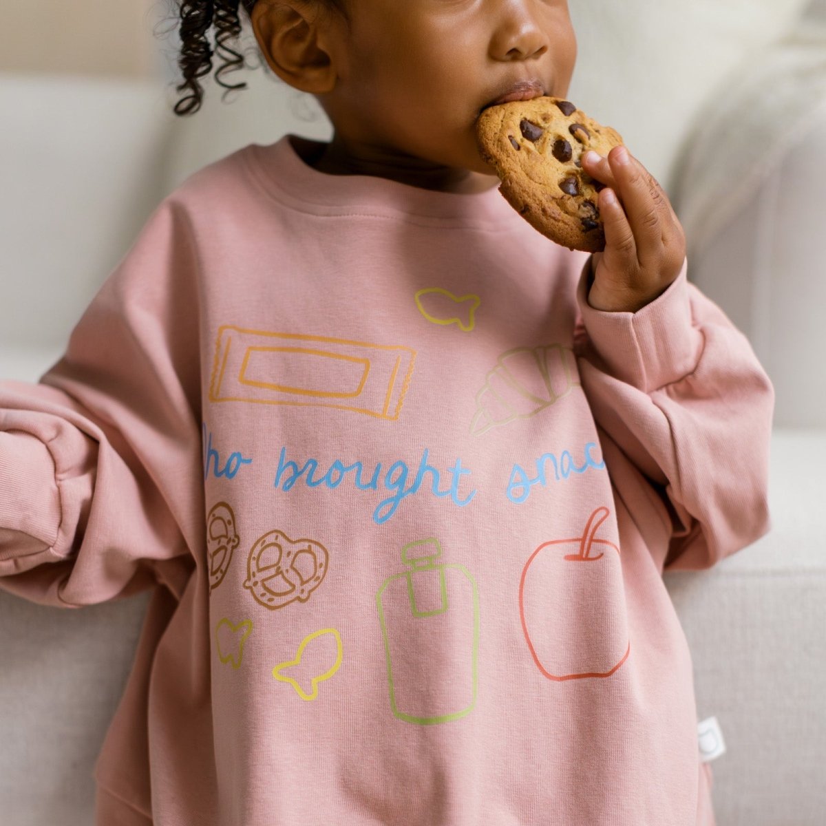Snacks Lightweight Crewneck - Roobear Kids