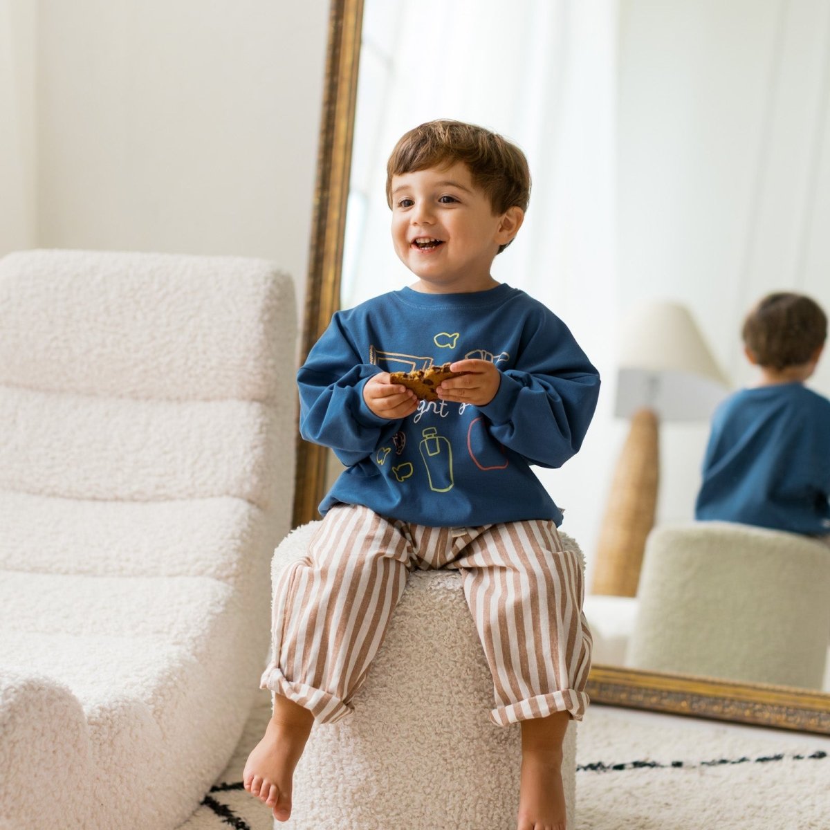 Snacks Lightweight Crewneck - Roobear Kids