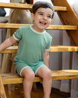 Ribbed Summer Two-Piece Short & T Sets PJs