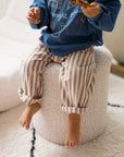 Linen Cotton Striped Pants