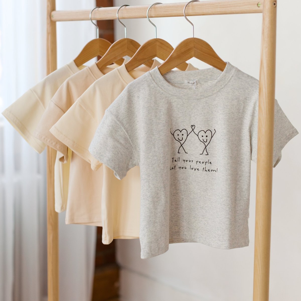 'Tell Your People You Love Them' Organic Cotton Tee - Roobear Kids