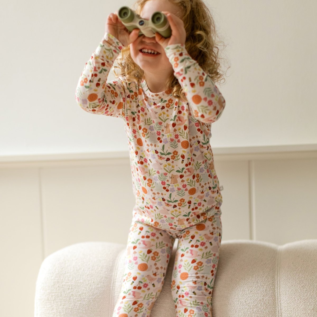 April - Garden Two - Piece PJs - Roobear Kids