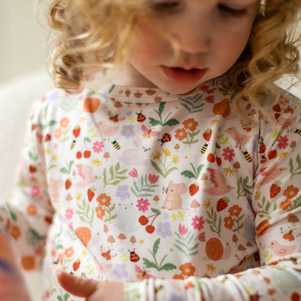 April - Garden Two - Piece PJs - Roobear Kids