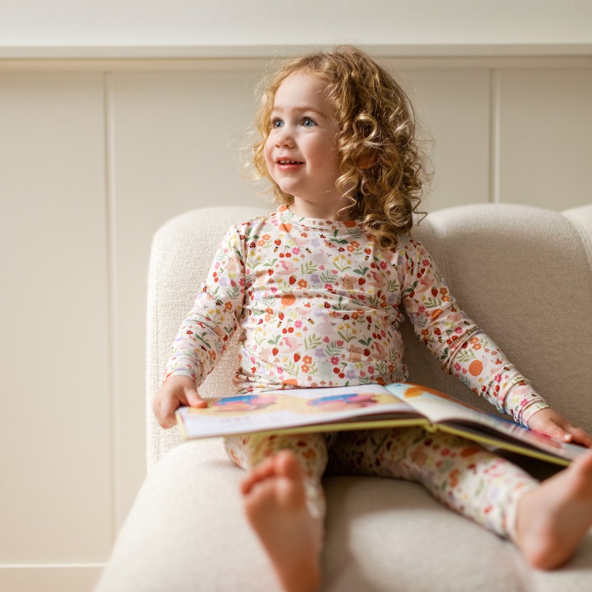 April - Garden Two - Piece PJs - Roobear Kids