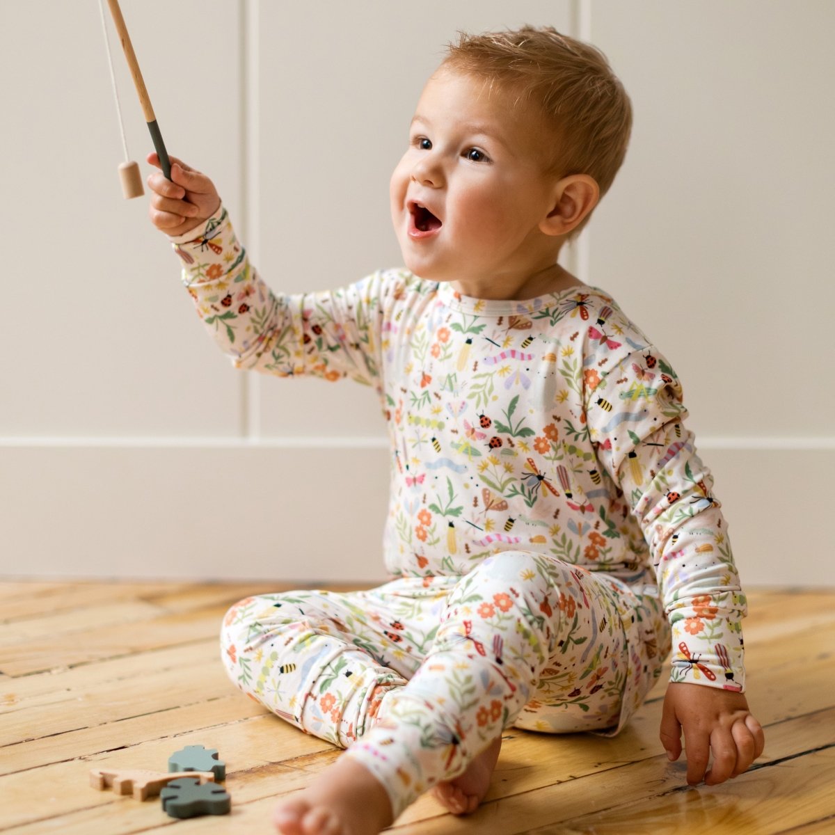 April - Bugs Two - Piece PJs - Roobear Kids