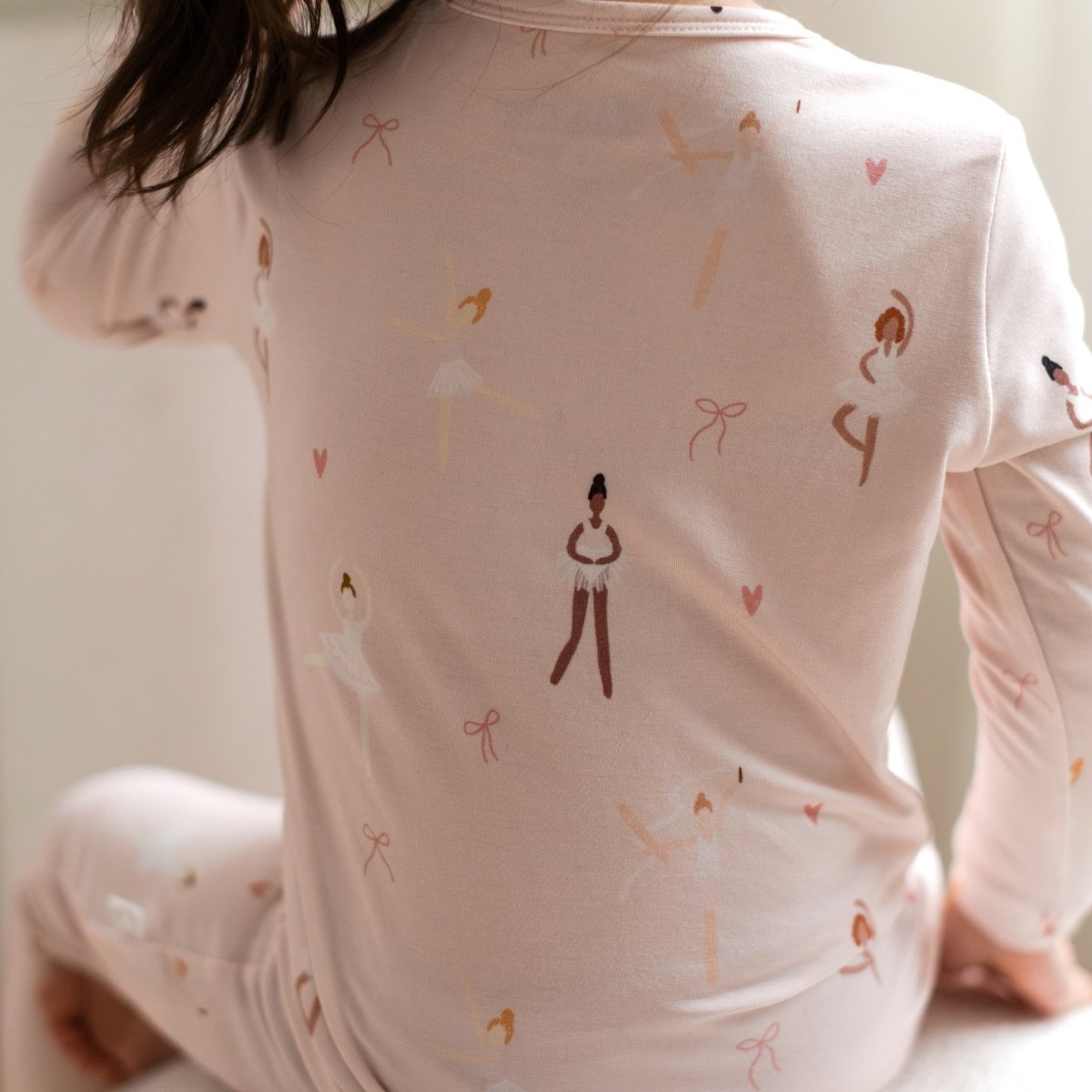 Ballerinas Bamboo Two - Piece PJs - Roobear Kids
