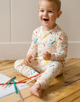 Doodles Two - Piece PJ - Roobear Kids