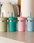 Stainless Steel Spill-Proof Cups (4-Pack)