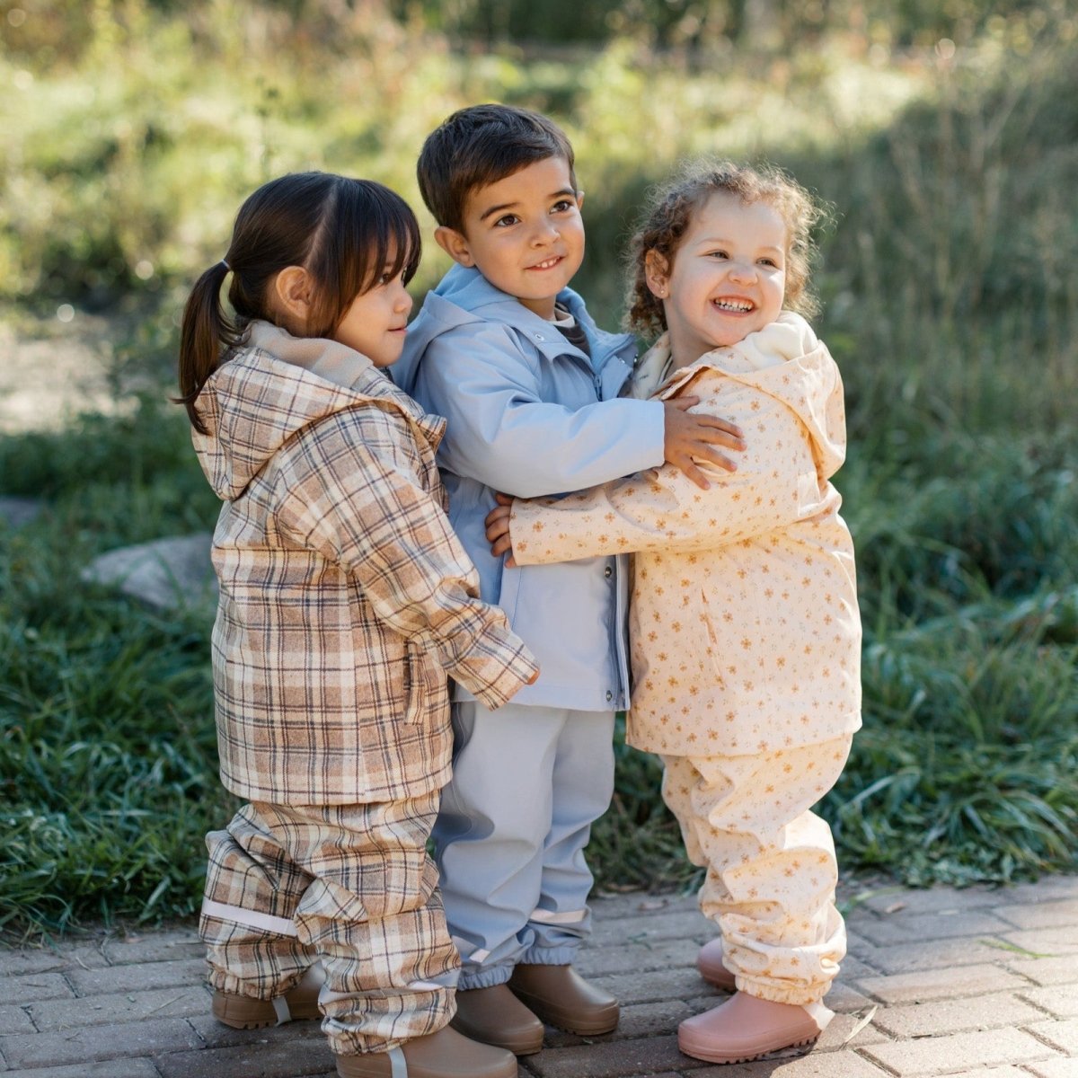 Rain Gear - Waterproof Fleece - Lined Rain Jacket - Roobear Kids