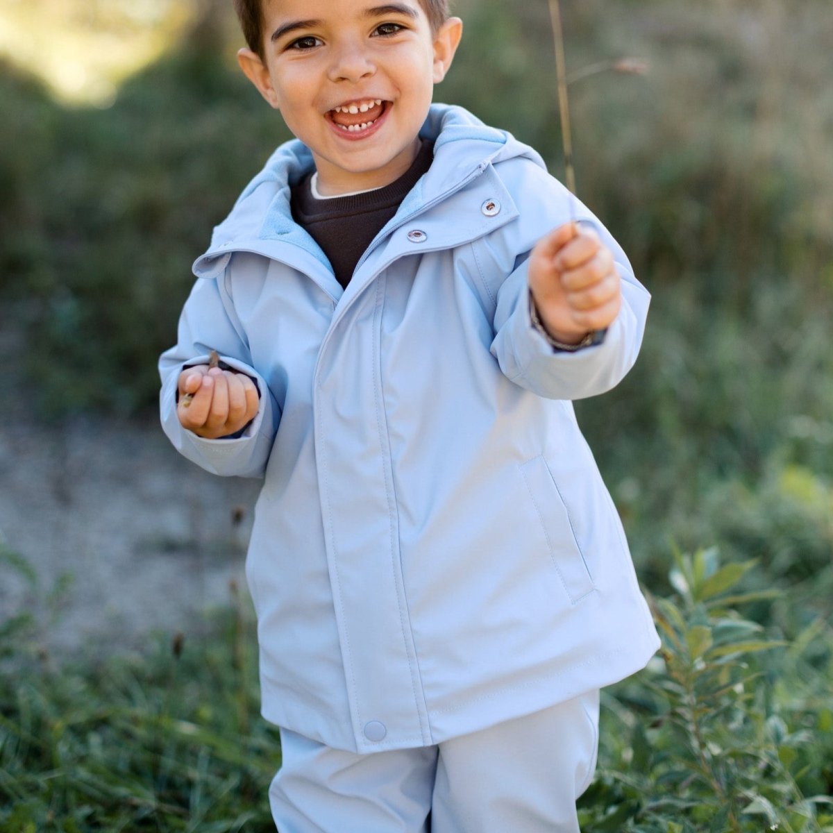 Rain Gear - Waterproof Fleece - Lined Rain Jacket - Roobear Kids
