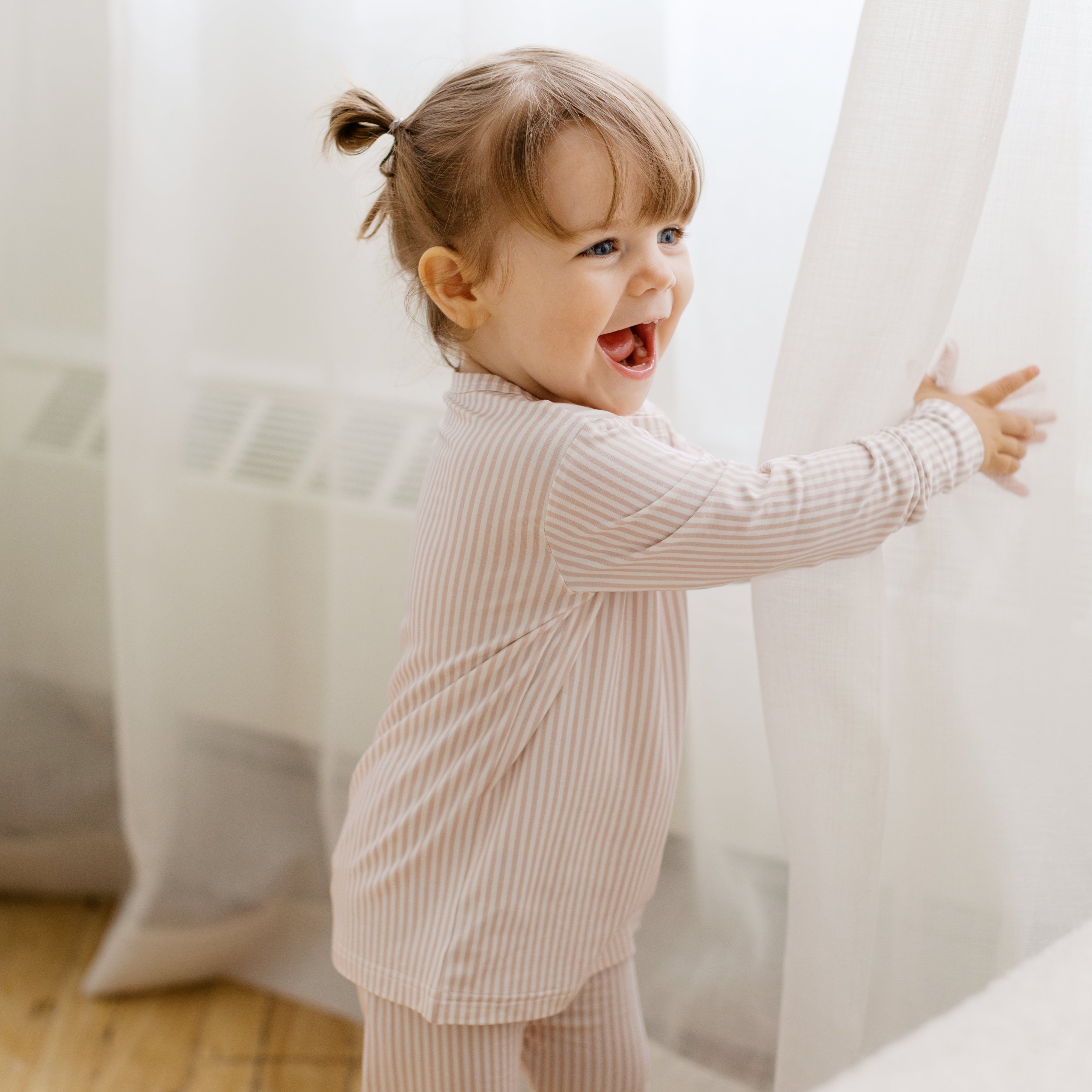 Pinstripe Two-Piece PJs