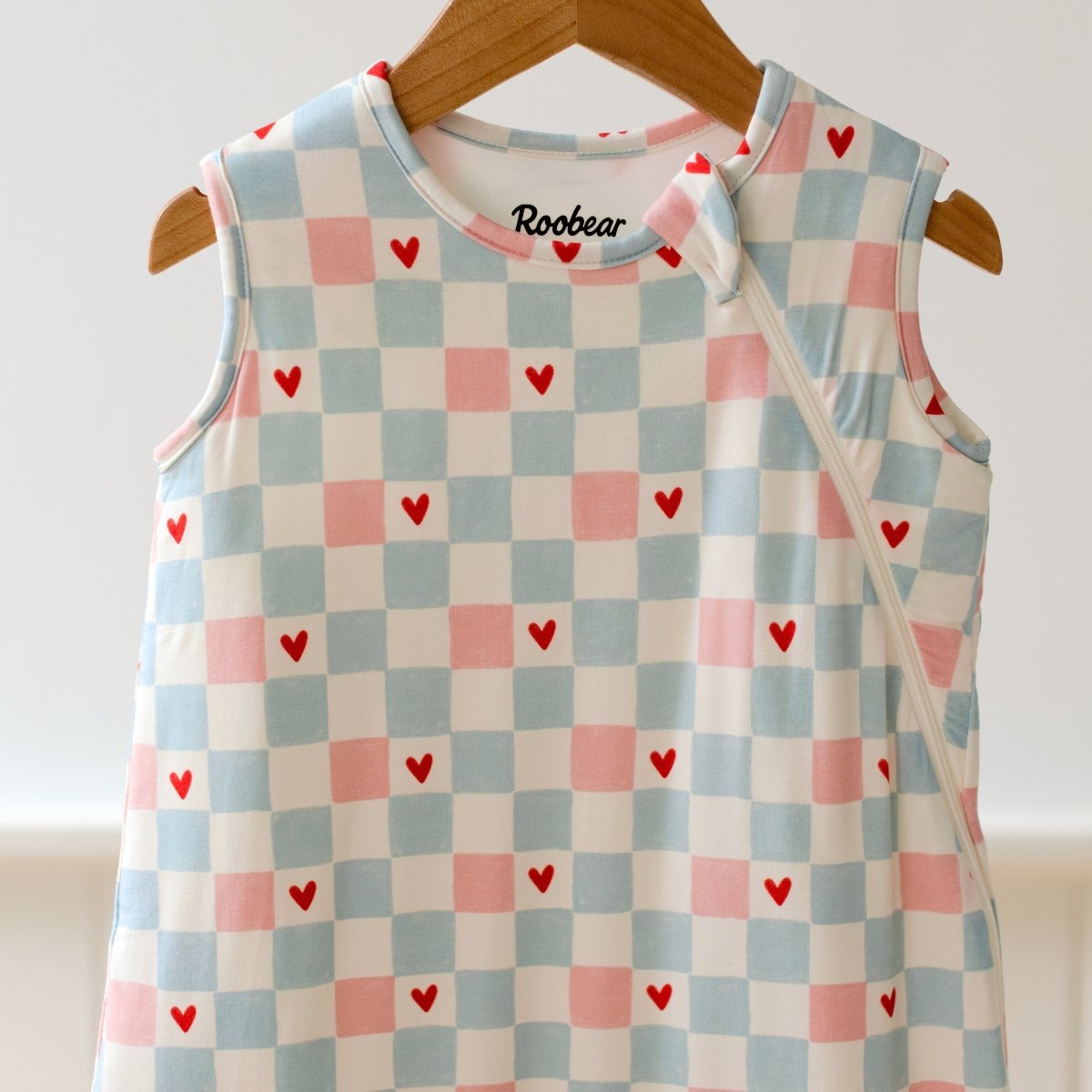 Hearts Checkerboard Sleepsack - Roobear Kids