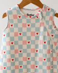 Hearts Checkerboard Sleepsack - Roobear Kids