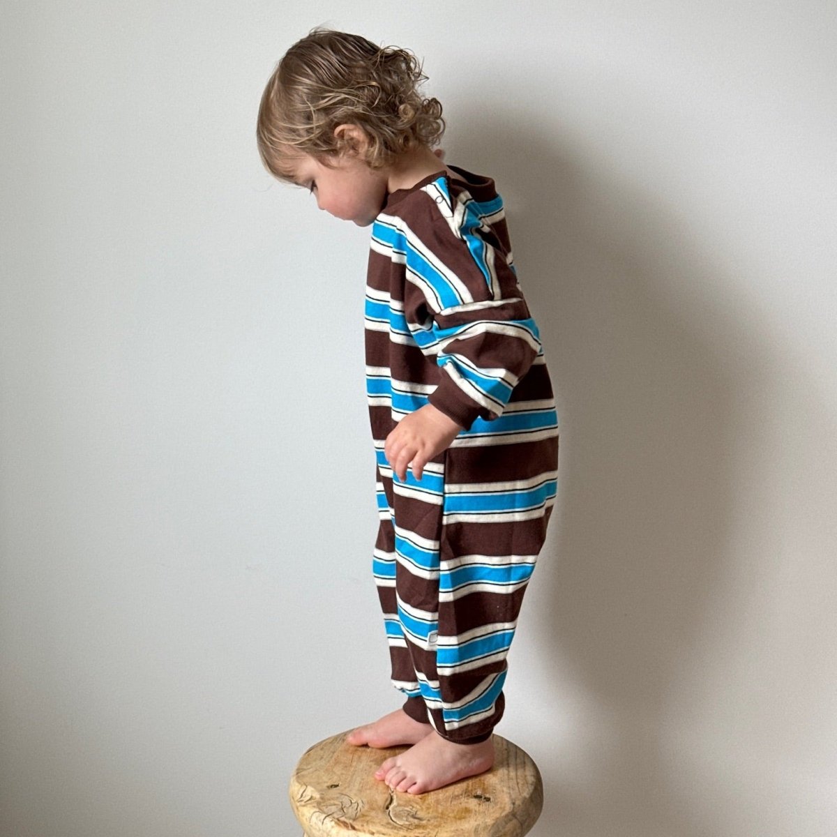 Striped Long Sleeve Romper - Roobear Kids