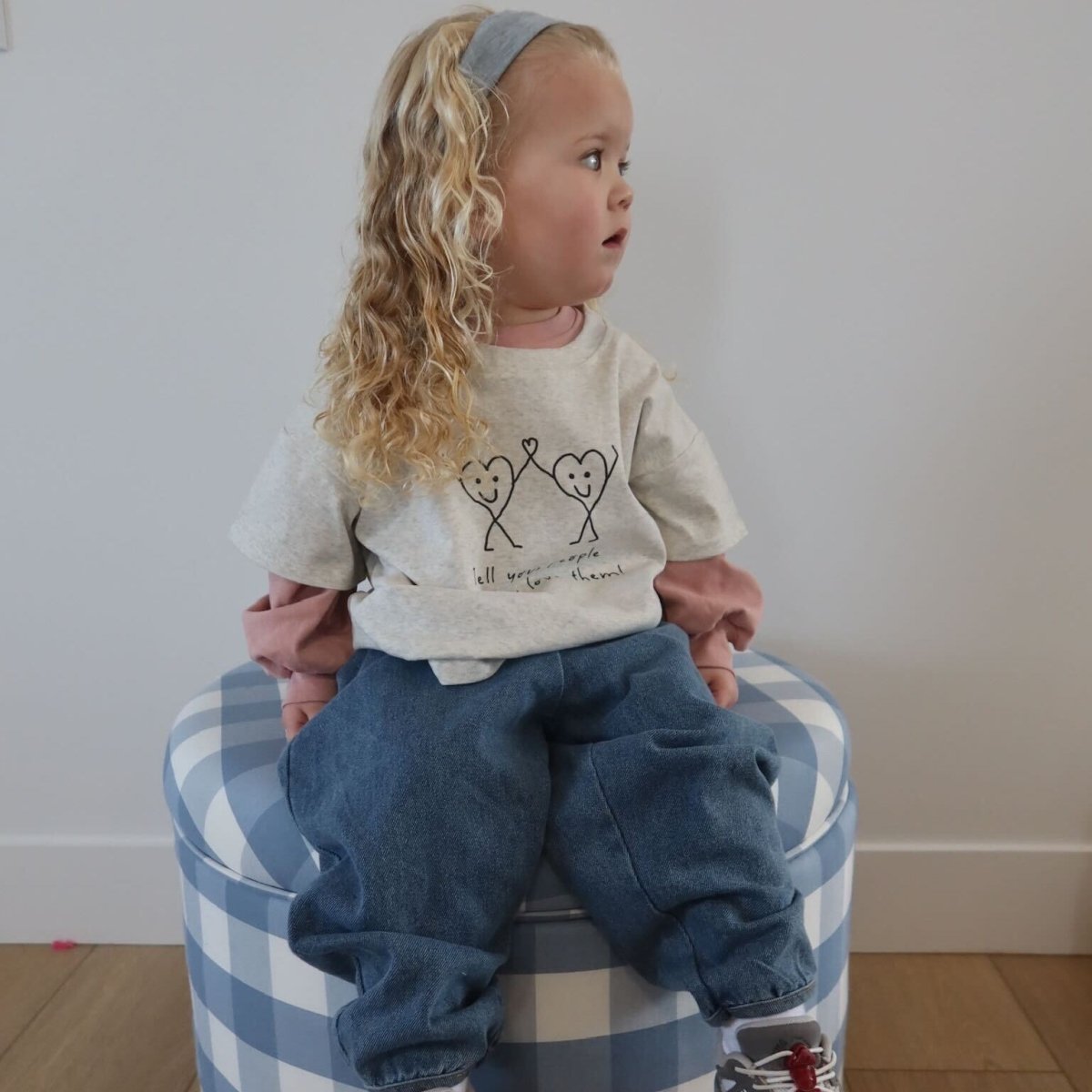 'Tell Your People You Love Them' Organic Cotton Tee - Roobear Kids