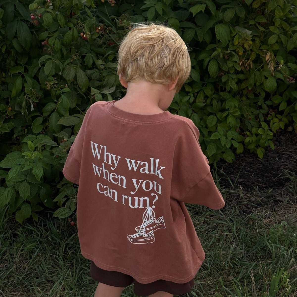 Why Walk Organic Cotton Tee - Roobear Kids