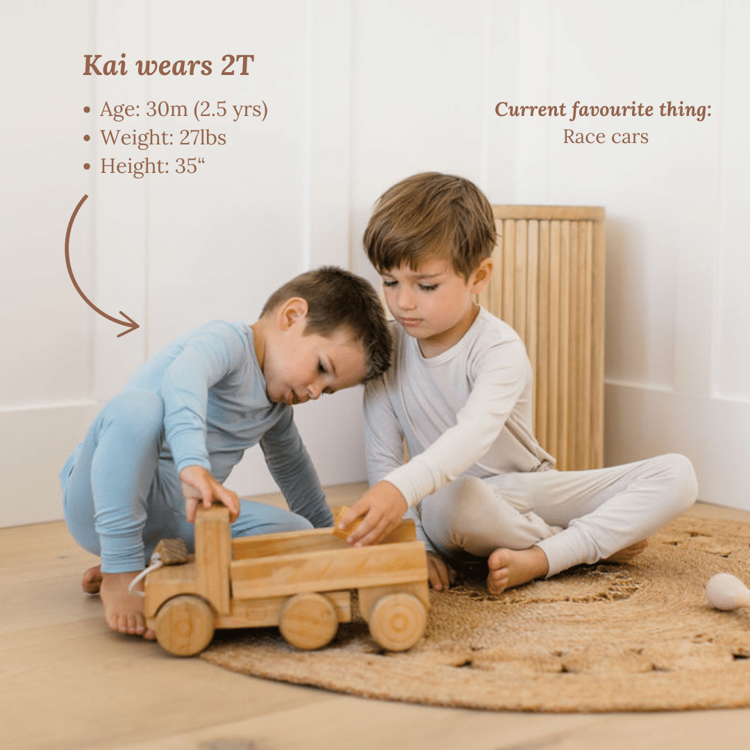 Steel Blue Bamboo Two-Piece Pajamas