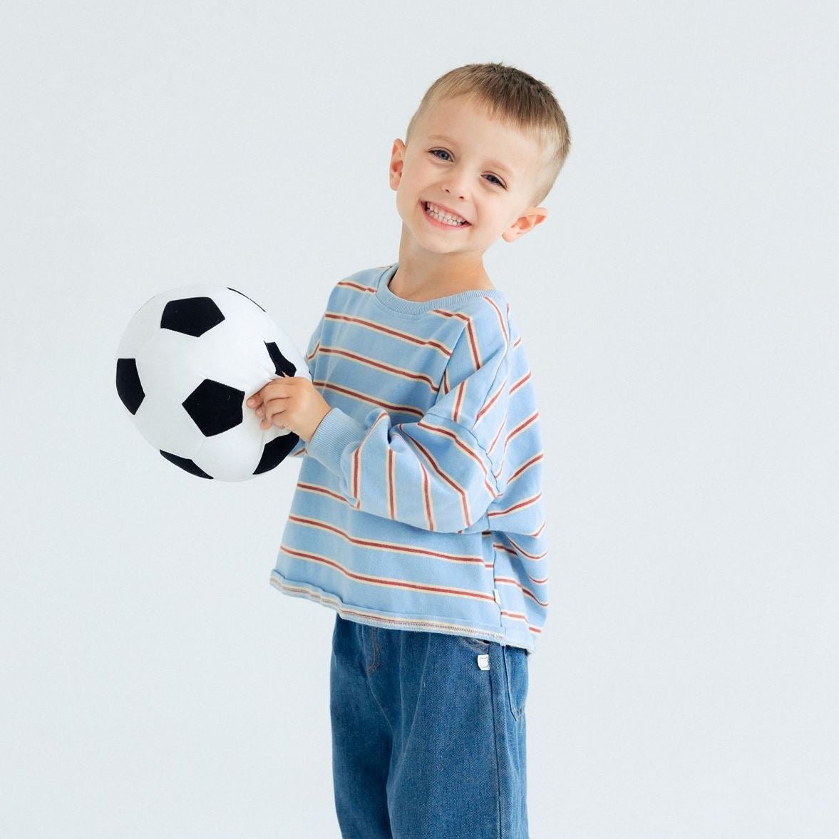 Striped Lightweight Crewneck - Roobear Kids