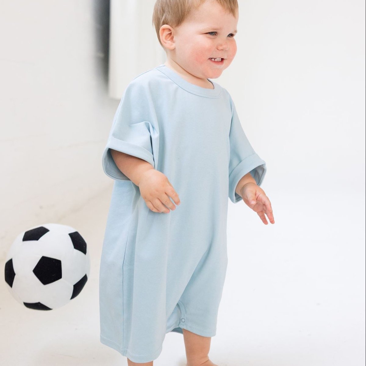 Solid Cotton Romper - Roobear Kids