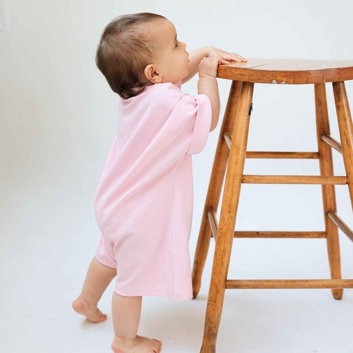 Solid Cotton Romper - Roobear Kids