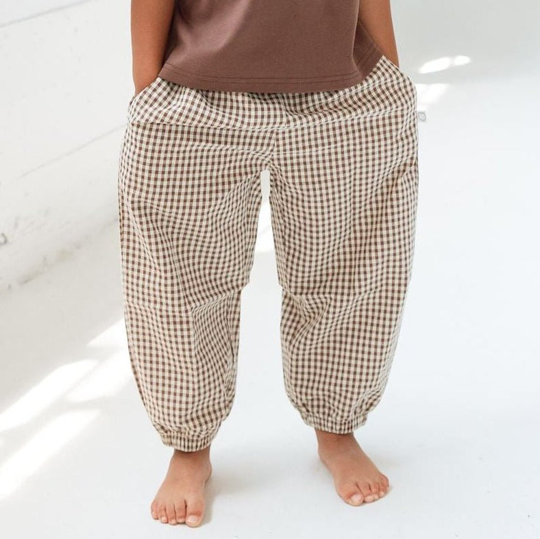 Comfy Gingham Pants - Roobear Kids