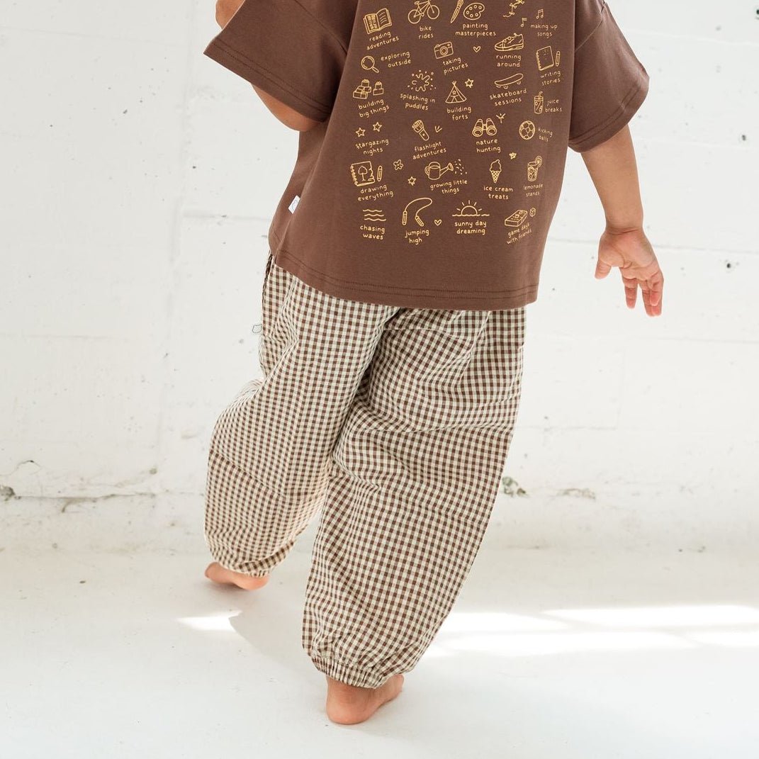 Comfy Gingham Pants - Roobear Kids