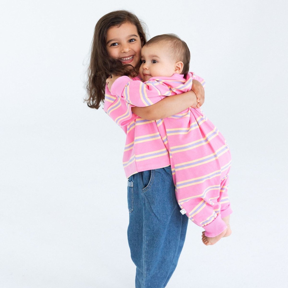 Mini Matching Striped 100% Cotton Tees - Roobear Kids