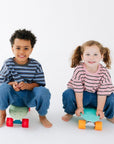 Striped 100% Cotton Tee - Roobear Kids