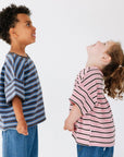 Striped 100% Cotton Tee - Roobear Kids