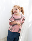 Striped 100% Cotton Tee - Roobear Kids