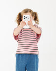 Striped 100% Cotton Tee - Roobear Kids