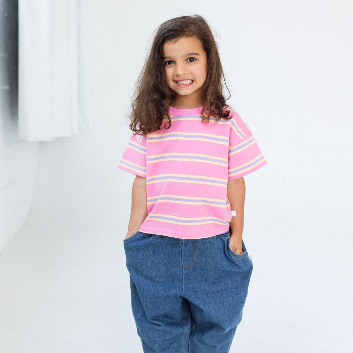 Mini Matching Striped 100% Cotton Tees - Roobear Kids