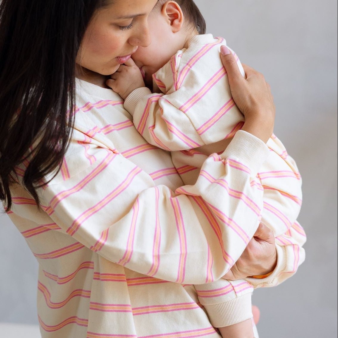 Striped Long Sleeve Romper - Roobear Kids