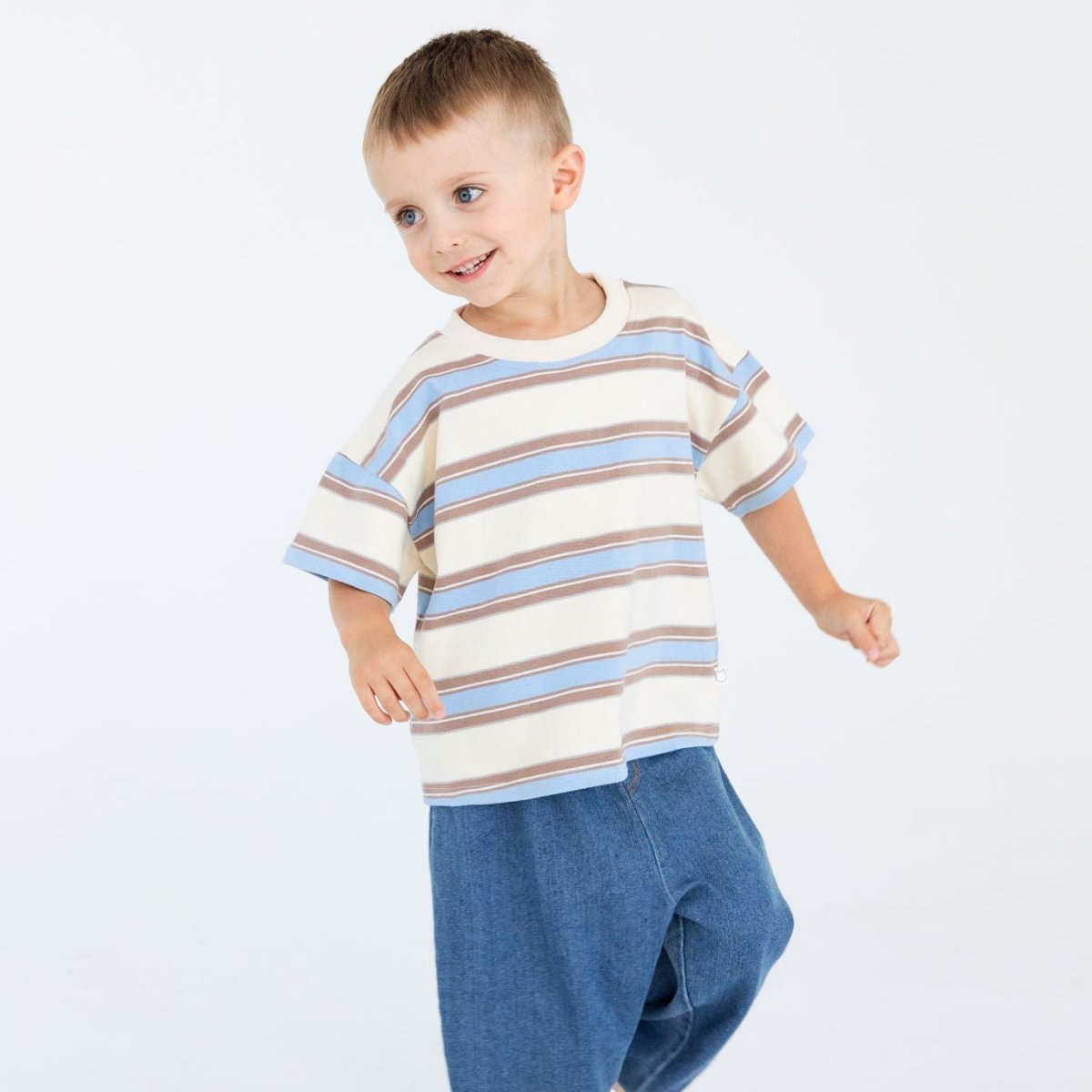 Mini Matching Striped 100% Cotton Tees - Roobear Kids
