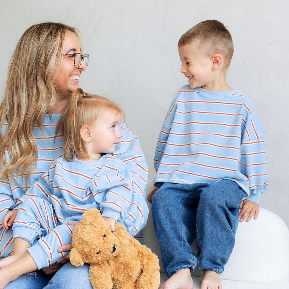 Striped Lightweight Crewneck - Roobear Kids