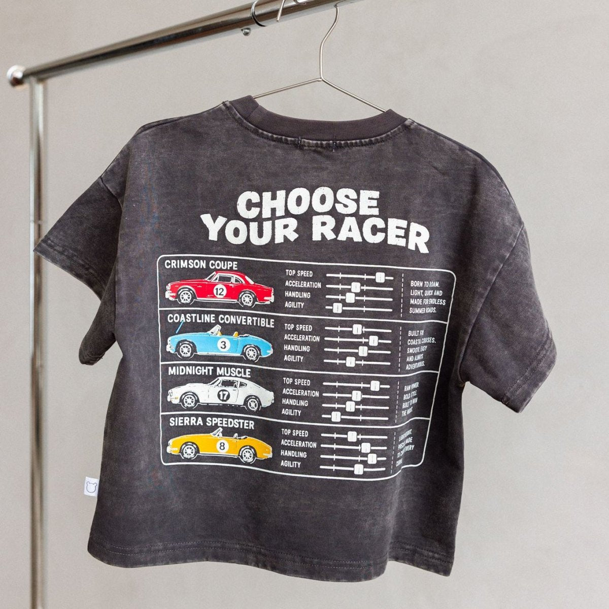 Choose Your Racer Organic Cotton Tee - Roobear Kids