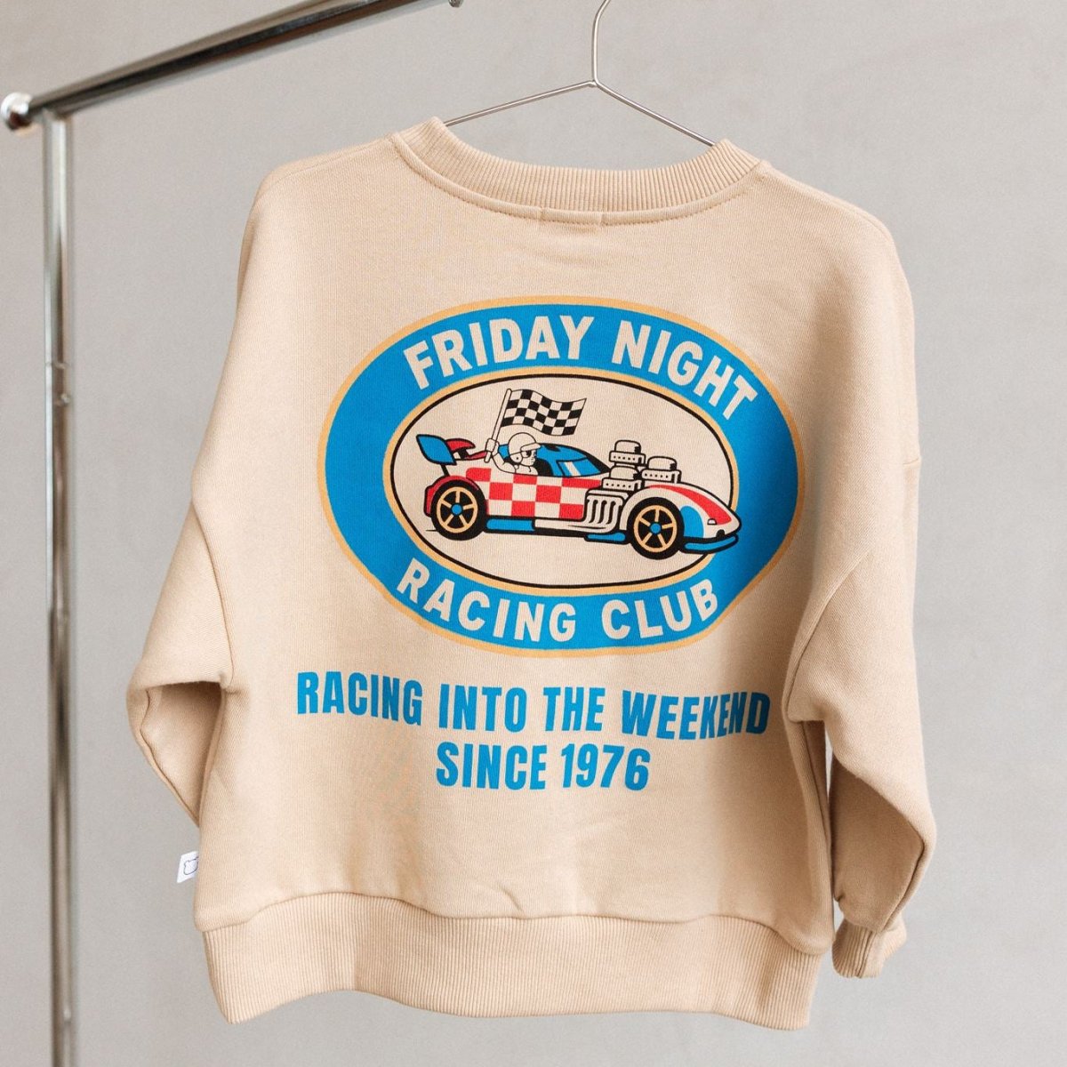 Racing Club 100% Cotton Crewneck - Roobear Kids