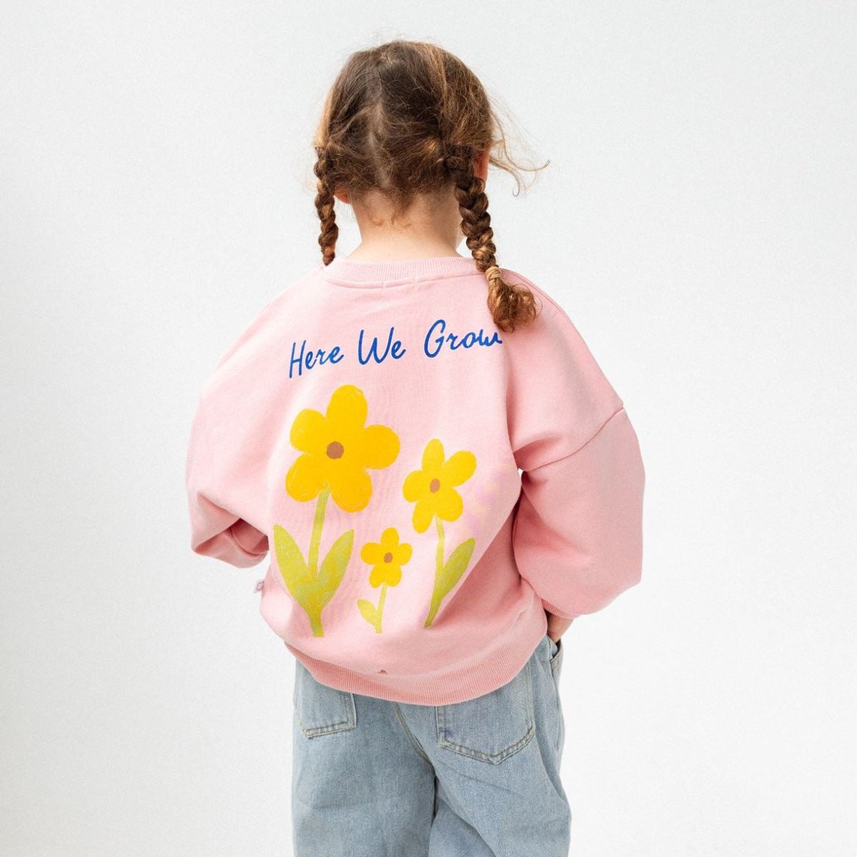 Here We Grow 100% Cotton Crewneck - Roobear Kids