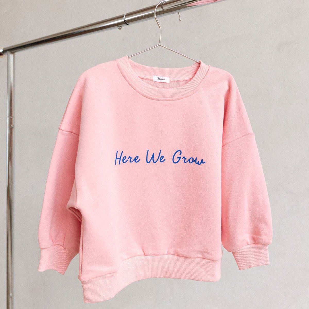 Here We Grow 100% Cotton Crewneck - Roobear Kids