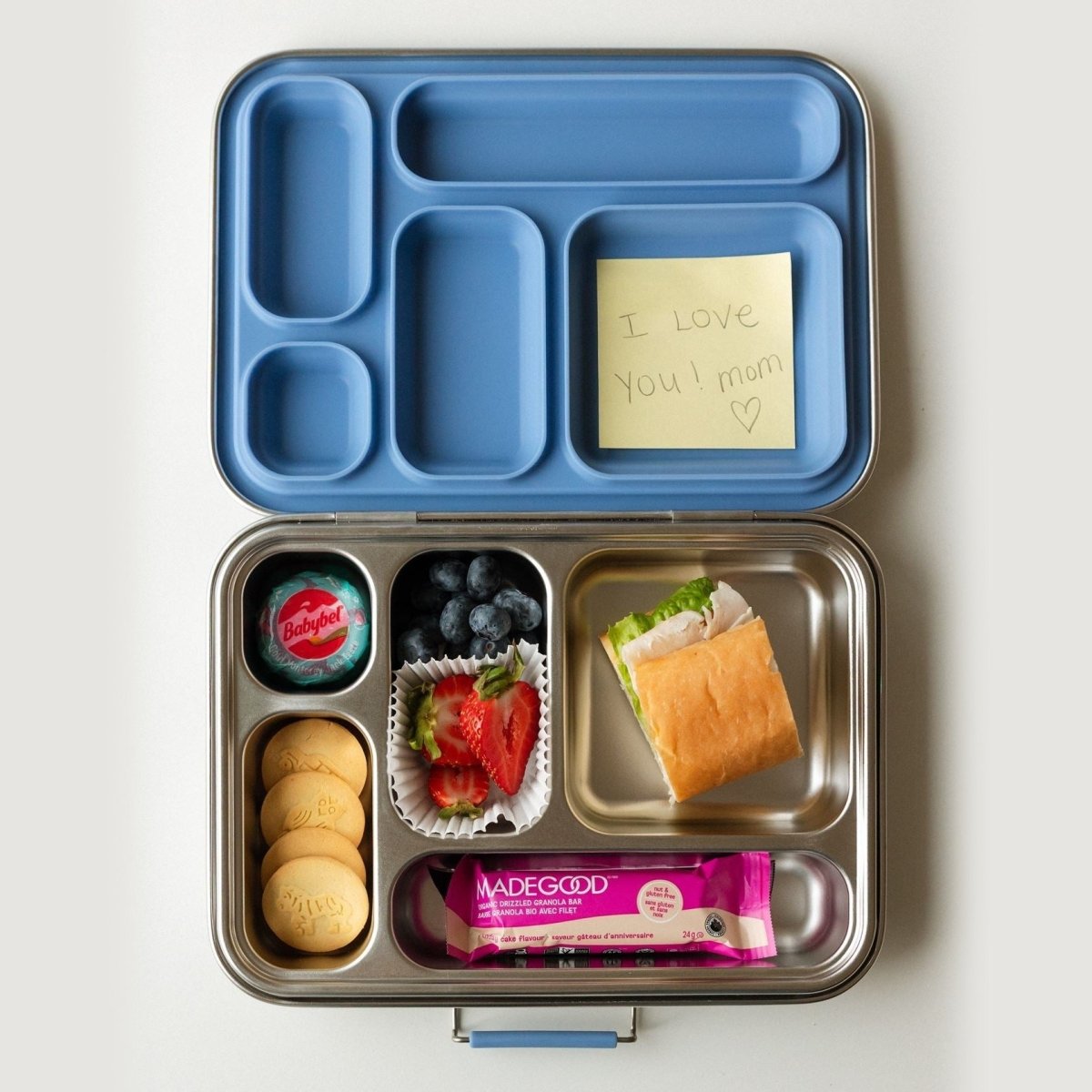 Leakproof 5-Compartment Stainless Steel Lunch Box - Roobear Kids