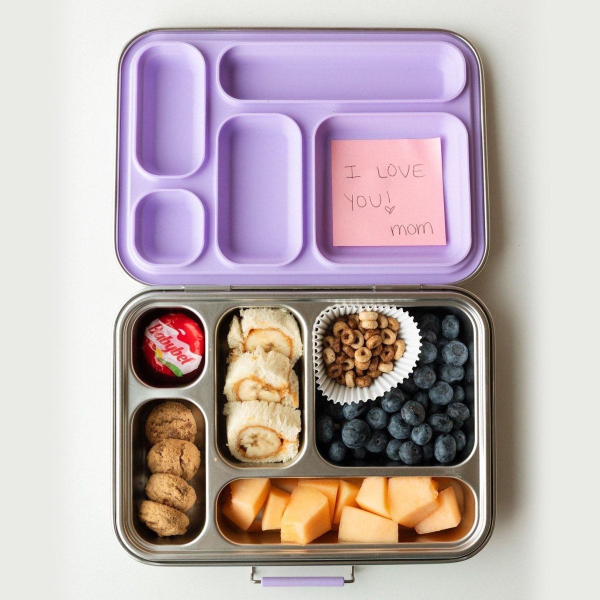 Leakproof 5-Compartment Stainless Steel Lunch Box - Roobear Kids