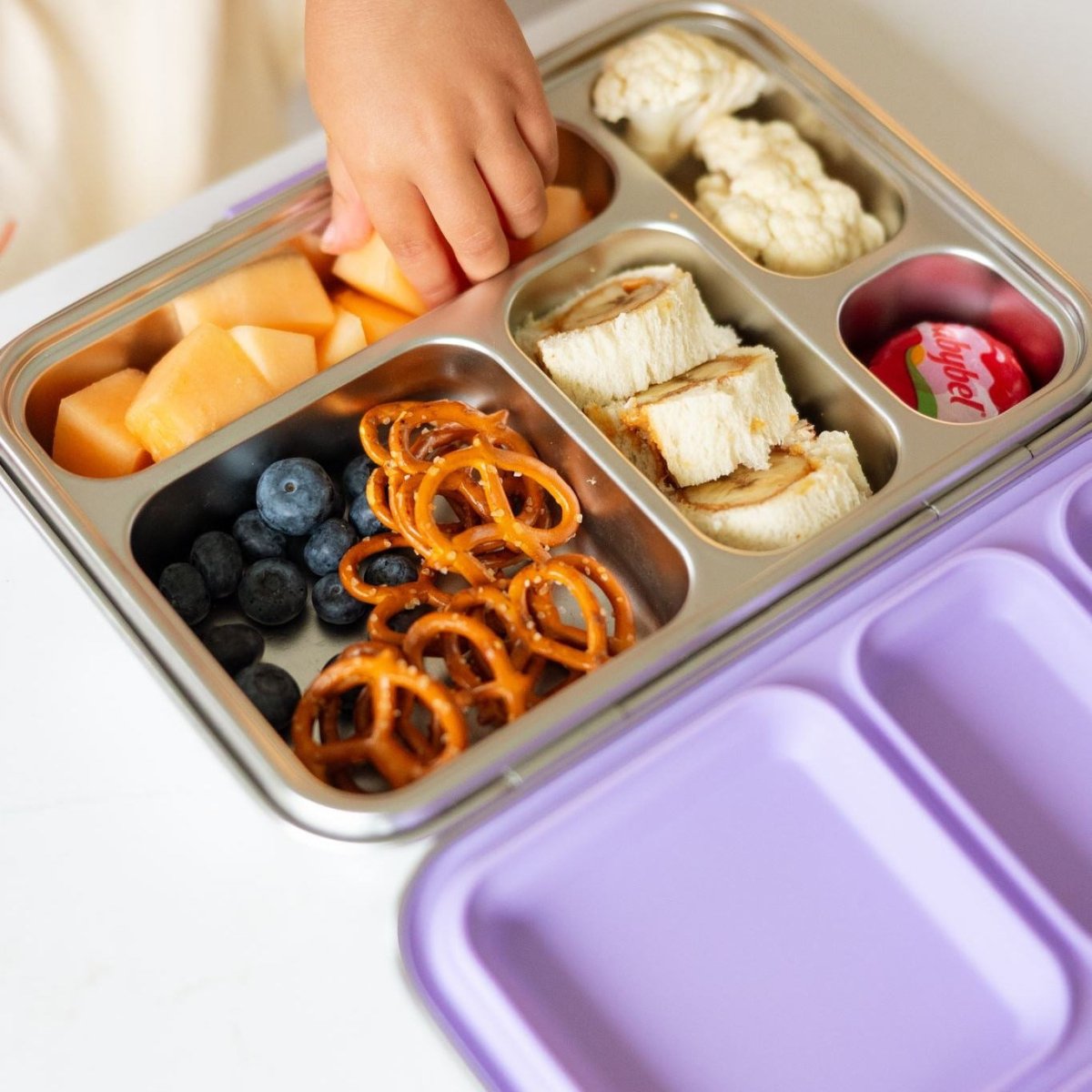 Leakproof 5-Compartment Stainless Steel Lunch Box - Roobear Kids