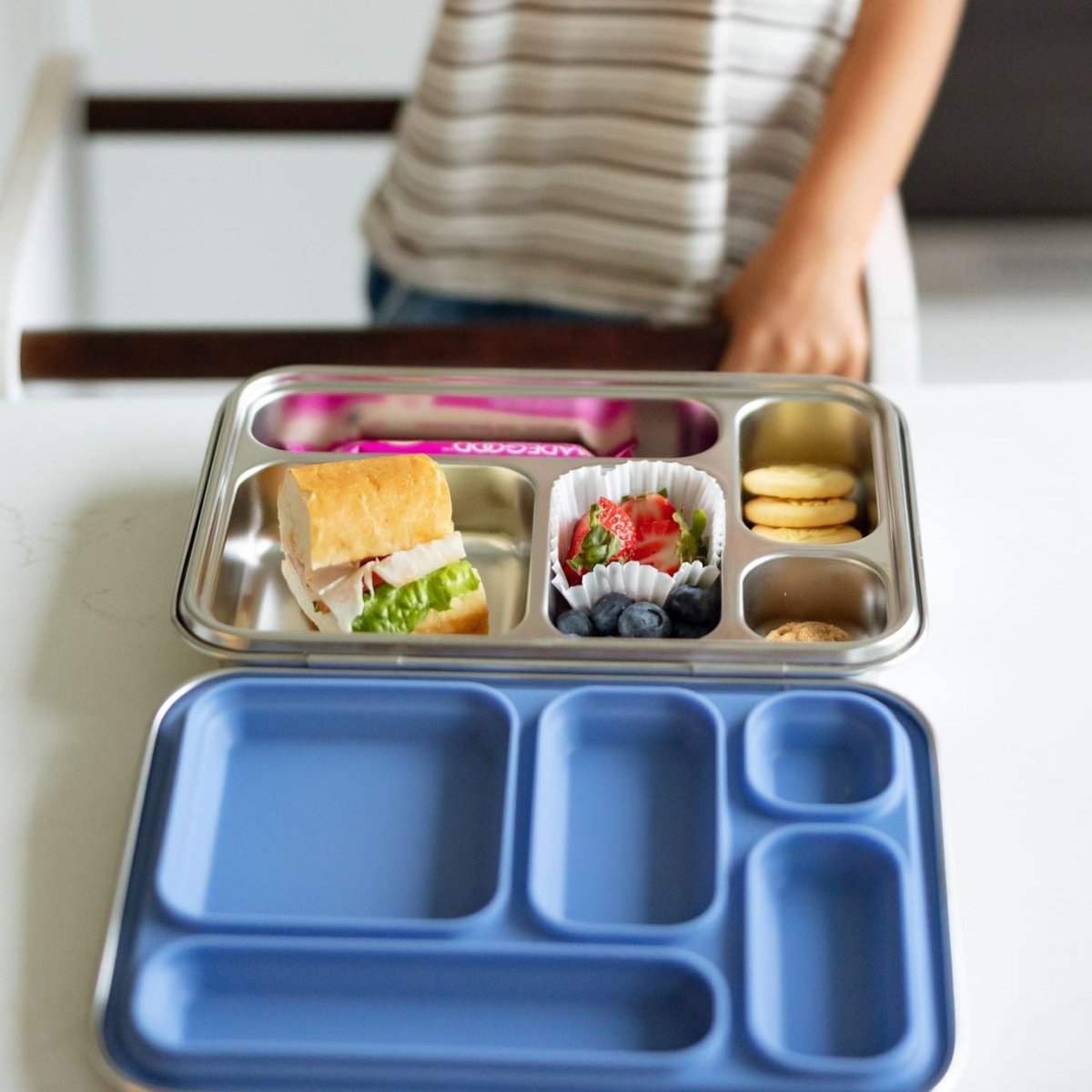 Leakproof 5-Compartment Stainless Steel Lunch Box - Roobear Kids